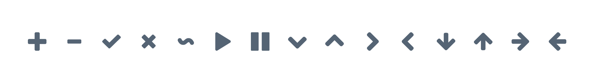 Old monochrome icons with heavier strokes